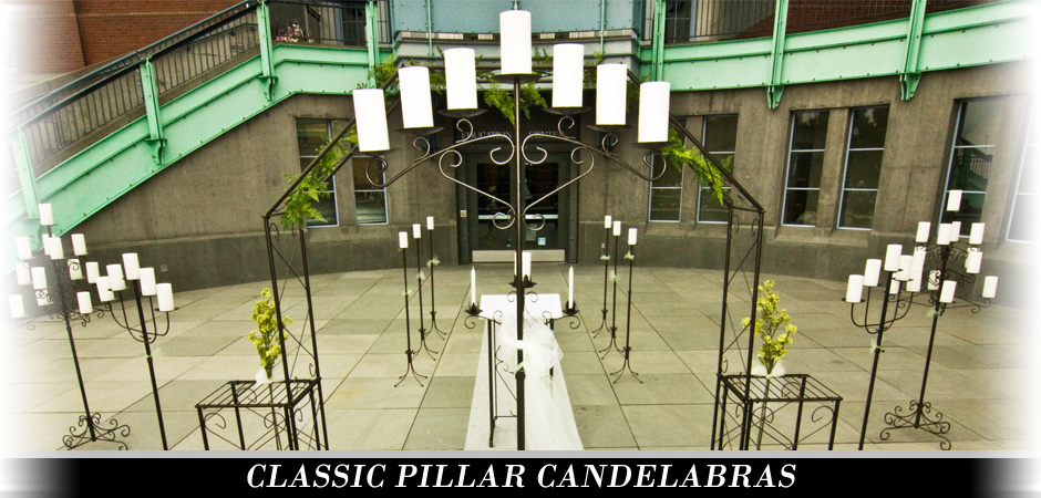 Pillar Floor Candelabras from Koch