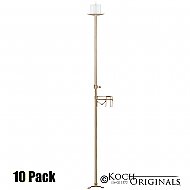1-Light Aisle Candelabra w/ Quick Clamp - Pillar Style - 10 Pack - Gold Leaf
