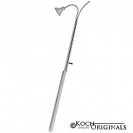 Tradition Candle Lighter w/ Standard Snuffer- 40'' Long - Frosted Silver