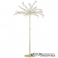 Crystal Tree - Adjustable Height - Gold Leaf w/ Clear Crystals