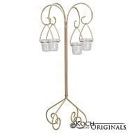 30'' Tall Tabletop Candelabra - Willow Style - Gold Leaf