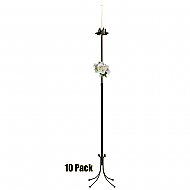 1-Light Freestanding Aisle Candelabra - 10 Pack - Onyx Bronze