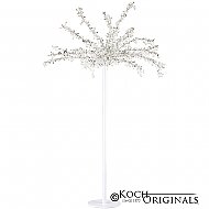 Tabletop Crystal Tree - 32'' Tall - White w/ Clear Crystals