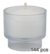 Disposable Votive 4 hour Burn Clear Plastic Cup