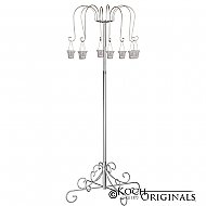 Small Willow Tree Candelabra w/ 8 lanterns - Frosted Silver