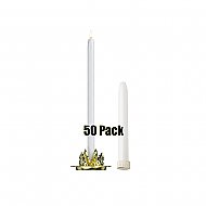 8'' Mechanical Candle - 50 Pack - White