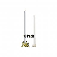 12'' Mechanical Candle - 10 Pack - White 12" Tube Candle Tube Candlesticks