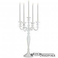 Hierarchy Tabletop Candelabra - 30'' - 5 light - White