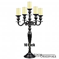 Hierarchy Tabletop Candelabra - 30'' - 5 light - 10 Pack - Onyx Bronze