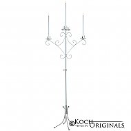 Convertible Unity Candelabra - Frosted Silver