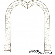 Heart Wedding Arch - Gold Leaf