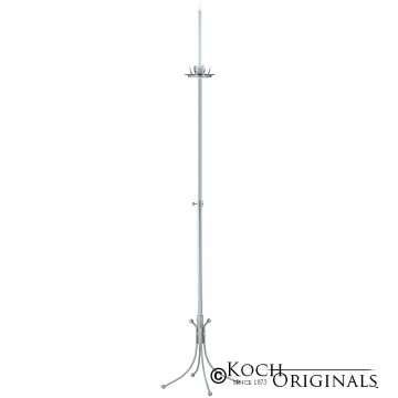 1-Light Freestanding Aisle Candelabra - Frosted Silver