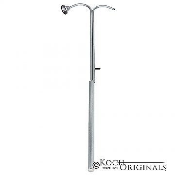 Universal Candle Lighter w/ Votive Snuffer - 38'' Long - Frosted Silver