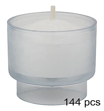 Disposable Votive 4 hour Burn Clear Plastic Cup