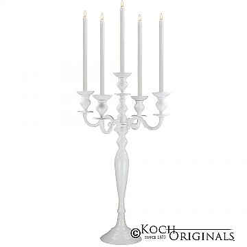 Hierarchy Tabletop Candelabra - 30'' - 5 light - White