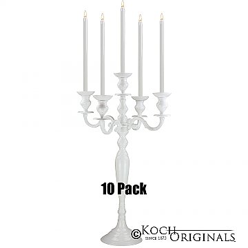 Hierarchy Tabletop Candelabra - 30'' - 5 light - 10 Pack - White