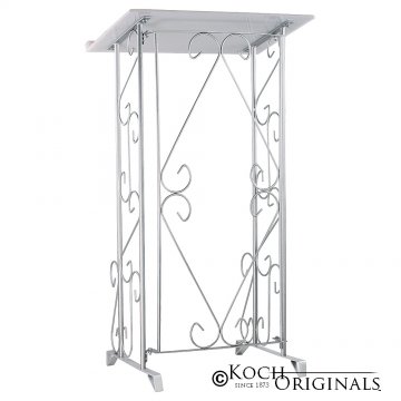 Register Stand - Folding - Frosted Silver