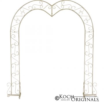 Heart Wedding Arch - Gold Leaf